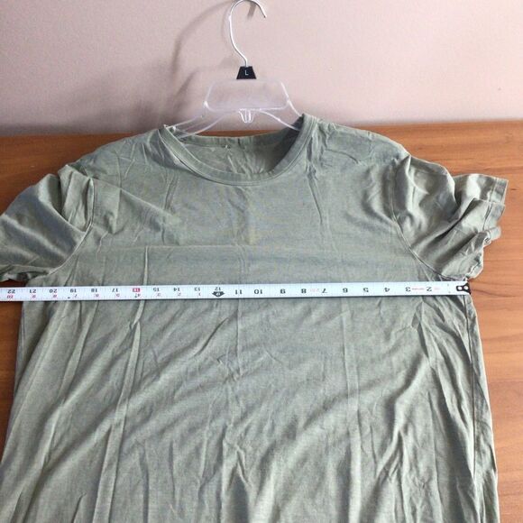 Lululemon Light Green Athletic T Shirt Short Sleeve - Picture 3 of 5